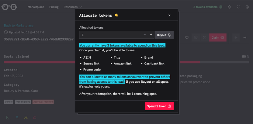 claim online arbitrage lead